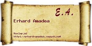 Erhard Amadea névjegykártya